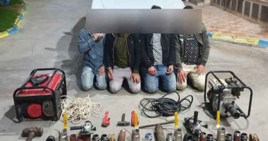 ضبط عصابة تسرق خطوط البترول في الإسماعيلية