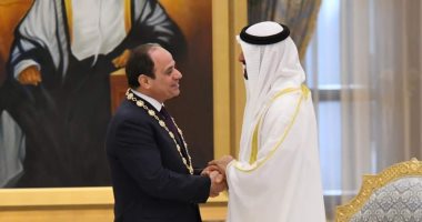 محمد بن زايد ينشر صور تقليد السيسى بـ وسام زايد فى الإمارات