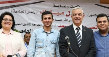محمود الخباز رئيسا لاتحاد طلاب جامعة المنوفية.. وأحمد جلال نائباً