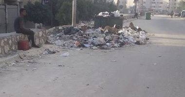 قارئ يشكو من تراكم القمامة بمنطقه المحموديه بحى السلام ثان