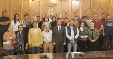 صور.. نائب رئيس جامعة الإسكندرية يستقبل وفد قنصلية فرنسا