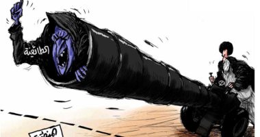 كاريكاتير الصحف السعودية.. إيران تطلق صواريخ الطائفية على المنطقة العربية