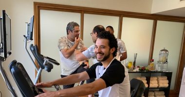 تدريبات استشفائية للاعبى المنتخب الأولمبى بعد صلاة الجمعة.. صور