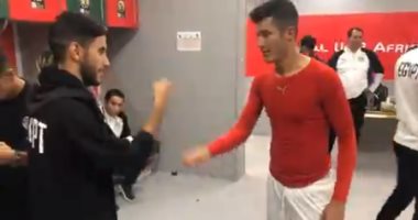 شاهد كيف احتفل ناصر ماهر بصعود الفراعنة لنصف نهائى أمم أفريقيا
