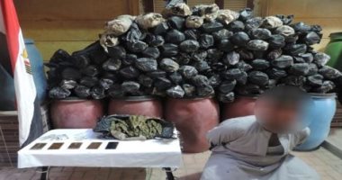 القبض على مسجل خطر لحيازته نصف طن بانجو بالأقصر