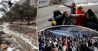 صور.. العالم هذا الصباح.. فوضى فى بوليفيا بعد اشتباكات بين مؤيدين ومعارضين للرئيس موراليس.. حريق هائل فى سكن للطلبة ببريطانيا..أمطار على المدينة المنورة ومكة المكرمة..واستمرار الاحتجاجات فى تشيلى للأسبوع الرابع