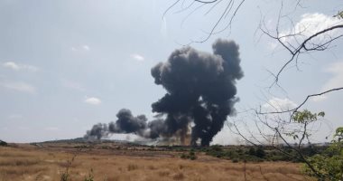 فيديو وصور.. تحطم طائرة "MiG-29K" تابعة للبحرية الهندية ونجاة قائديها