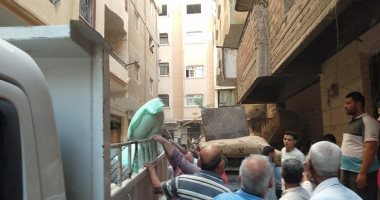 إزالة تعديات على أملاك الدولة بالسلام أول وتحرير 6 محاضر تموينية.. صور