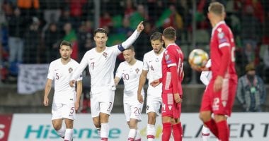 كريستيانو رونالدو على بُعد هدف واحد عن نادي المائة مع البرتغال