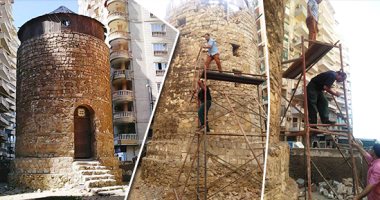 صور .. الآثار تسعى لإنقاذ "طاحونة المندرة" الأثرية خوفا من انهيارها.. "آثار الإسكندرية": الطاحونة ترجع إلى عهد محمد على.. وتم تسجيلها كأثر فى ستينيات القرن الماضى.. وخطة شاملة لترميم طاحونتى المن