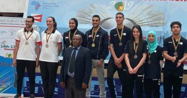 ذهبيتان وفضيتان حصيلة منتخب الريشة الطائرة فى بطولة الكاميرون الدولية
