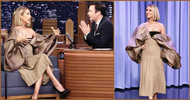 سيلين ديون بفستان "هوت كوتور" بيج ناعم من دانيال روزبارى.. صور