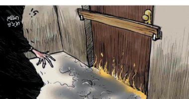 كاريكاتير الصحف السعودية.. نار الاحتجاجات تشعل إيران  