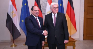 السيسى يشيد بعلاقات الصداقة بين القاهرة وبرلين خلال لقائه بالرئيس الألمانى
