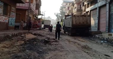 صور .. رصف شوارع مدينة زفتى بتكلفة تتجاوز 6 مليون جنيه
