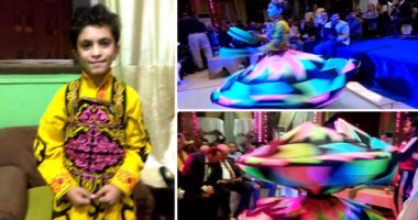 صور.. "12 سنة بس حريف".. أصغر لاعب تنورة فى الشرقية يلقب بـ"جيدة".. يحلم بتأسيس مدرسة لإخراج أجيال جديدة من راقصى التنورة.. بدأها فى سن السابعة.. علم نفسه أعلى سطح منزلهم.. ويجمع بين العمل والعلم