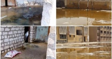 أهالى قرية موسى بمركز أطفيح بمحافظة الجيزة يشكون الغرق بمياه الصرف