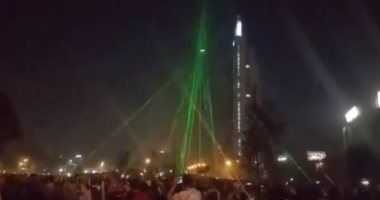 فيديو .. ليزر المتظاهرين يسقط طائرة مسيرة للشرطة فى تشيلى