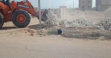 إزالة تعديات على مساحة 47 فدانا من أملاك الدولة ضمن الموجة 14 بمطروح