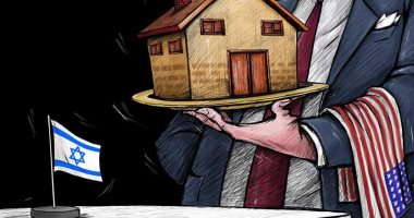 كاريكاتير كويتى.. أمريكا تقدم المستوطنات لاسرائيل على طبق من ذهب 