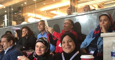 العامري فاروق وزوجة  شوقي غريب في نهائي أمم أفريقيا
