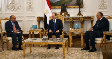 السيسي يستقبل رئيس البنك الأوروبى ويثمن الثقة بتمويل برامج تدعم التنمية بمصر