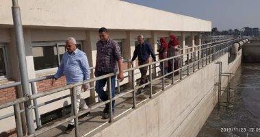 رئيس مياه المنوفية يتفقد محطتى معالجة كفر الخضرة وكفر السنابسة