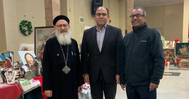 سفير مصر فى كندا يشارك فى بازار عيد الميلاد بكنيسة سانت مارى القبطية فى اوتاوا