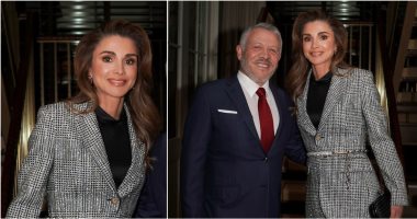 الملكة رانيا تتألق ببدلة كاروه لامعة فى نيويورك..شكل جديد للإطلالات الرسمية