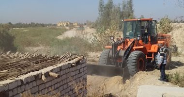 تنفيذ  قرارى إزالة تعديات واسترداد 23 فدانا فى المدامود قبلى بالأقصر