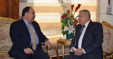 المستشار عصام المنشاوى يستقبل وزير المالية ويشيد بدور النيابة الإدارية