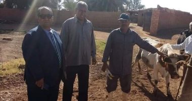 صور.. بيطرى الوادى الجديد يتفقد أعمال الحملة القومية للتحصين ضد أمراض الحمى