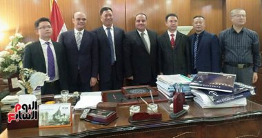 صور .. وفد قضائى صينى يحضر جلسه بمحكمة الأسرة بالإسكندرية