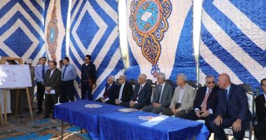 محافـظ المنوفية يضع حجر الأساس لمشروع صرف صحى طوخ طنبشا بتكلفة 72 مليون جنيه