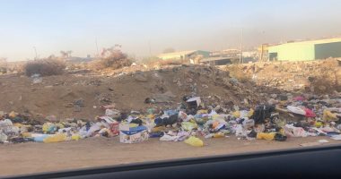شكوى من تراكم القمامة بمنطقة المحمودية بحى المهندسين فى أسوان