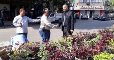صور.. حى الدقى يطور  "الجزيرة الوسطى" فى شارع محى الدين أبو العز