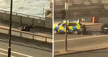 فيديو وصور.. أول لقطات من حادث إطلاق الرصاص على جسر لندن
