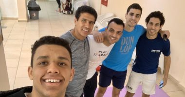 شاهد استعدادات فراعنة الاسكواش استعداداً لبطولة العالم في أمريكا 
