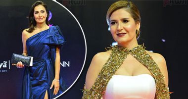 حلا وهنا شيحة بصحبة إنجى المقدم فى ختام القاهرة السينمائى