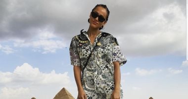 ناتالى إيمانويل: قضيت يوما عظيما بالهرم.. وتستعد لحفل ختام مهرجان القاهرة