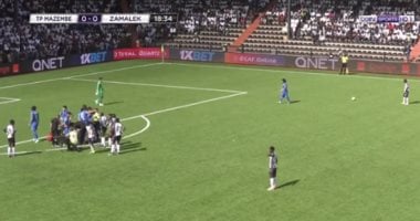 فيديو.. إصابة الونش أمام مازيمبى وتبديل اضطرارى للزمالك بعد 19 دقيقة