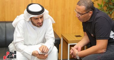 صور.. المستشار الإعلامى لسفارة الإمارات يزور "اليوم السابع" 