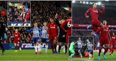 ليفربول يعزز صدارة الدوري الانجليزي في ليلة تألق فان دايك.. الريدز يحافظ على سجله المثالي في البريميرليج بثنائية ضد برايتون.. طرد ساذج لأليسون.. كتيبة يورجن كلوب توسع الفارق مع مانشستر سيتي إلى 11 نقطة