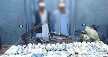 ضبط عنصرين إجراميين بأسوان بحوزتهما سلاح ومخدرات