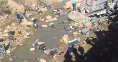 مصرع 17 شخصا فى حادث انقلاب حافلة بالمغرب