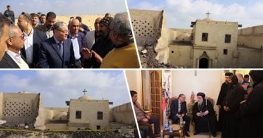 لجنة الآثار تعاين موقع انهيار سور دير ابو فانا.. مصدر: إحالة الواقعة للنيابة