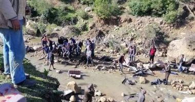 فيديو لانقلاب الحافلة السياحية بتونس بعد سقوطها بمنحدر ووفاة وإصابة 43 شخصا