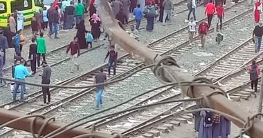 مصرع شخص فى حادث تصادم بقطار شبين القناطر