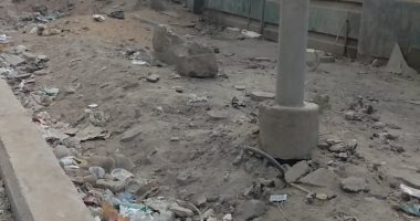شكوى من إتلاف رصف بشارع ترعة الإسماعيلية على جانب مطلع الكوبرى بشبرا الخيمة
