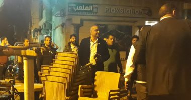 حى الدقى يشن حملة ويغلق نادى صحى وكافيهات بدون ترخيص ..صور